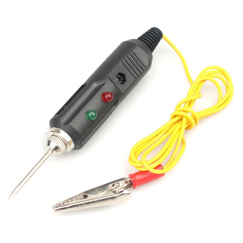 Multifunctional dual-color LED automotive voltage tester with buzzer DC6-24V
